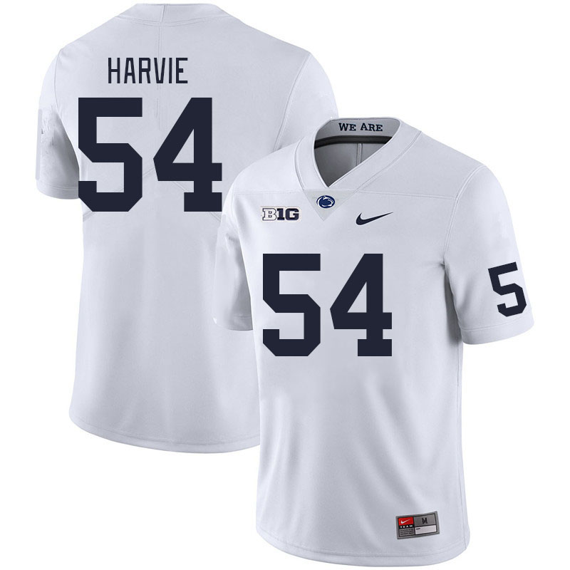 Men #54 Ian Harvie Penn State Nittany Lions College Football Jerseys Stitched Sale-White - Click Image to Close